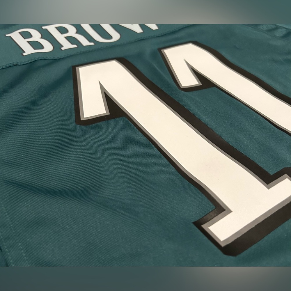 Nike Authentic On Field Philadelphia Eagles AJ Brown Green Jersey Men’s Sz: XL - Picture 8 of 8